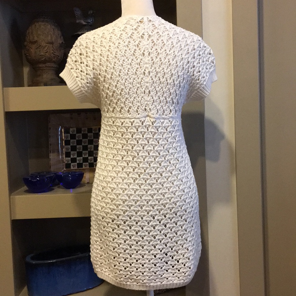 Free People Cool Cream Crocheted Layering Tunic - Picture 4 of 6